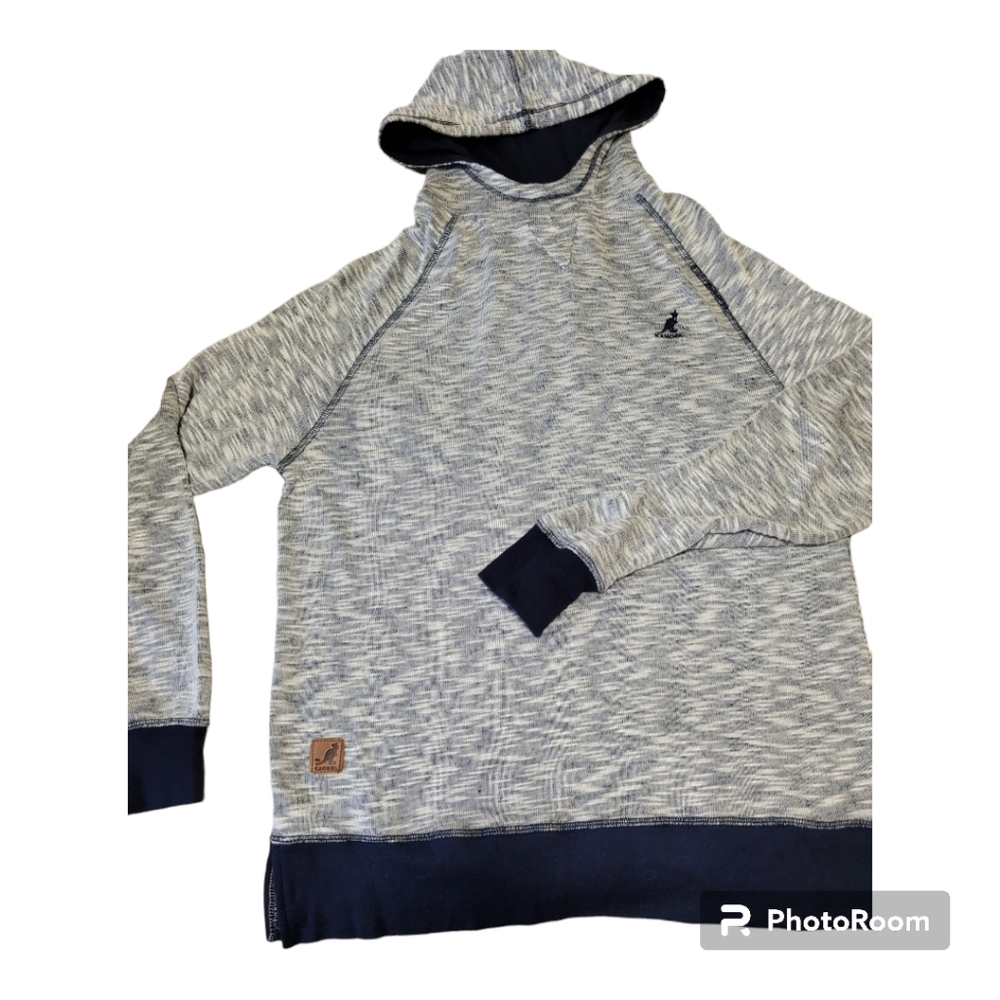 Kangol Soft Blue Grey Hoodie, sweater,‎ size large